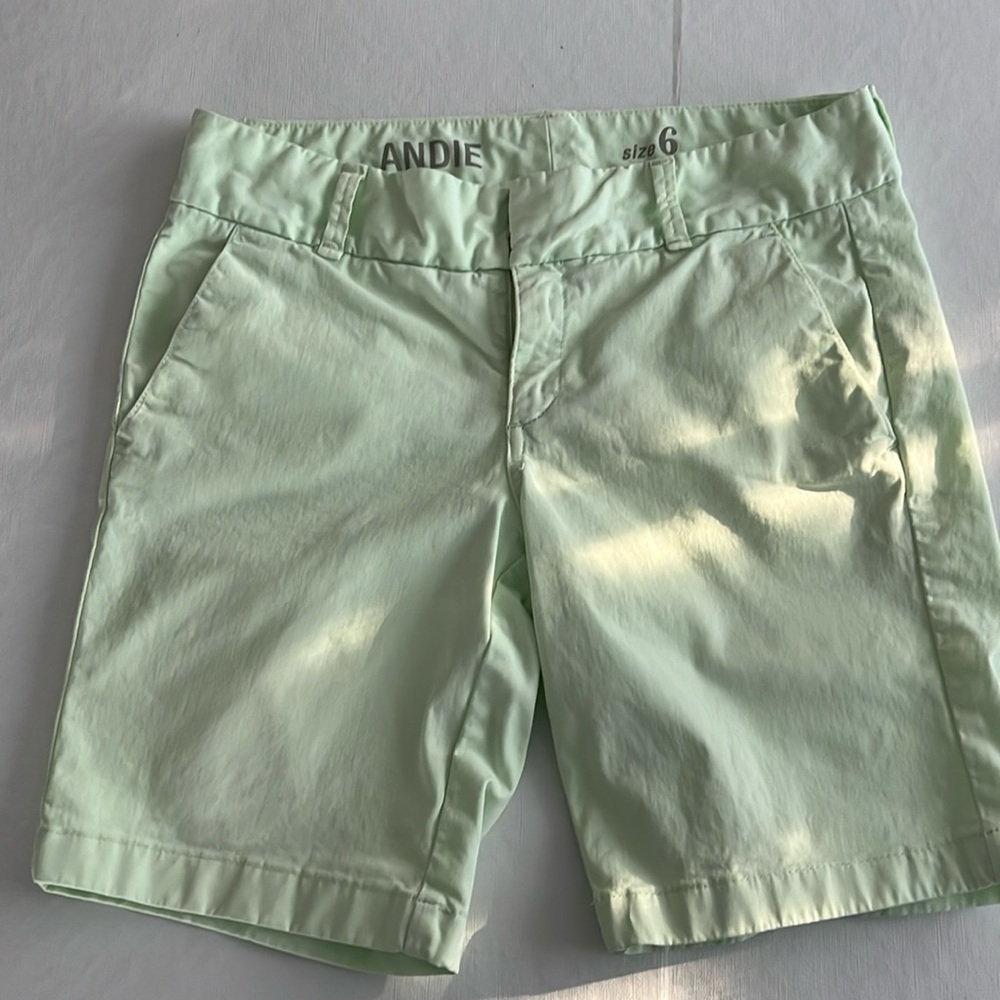 J.Crew Andie Shorts, Size 6, Inseam 9”.        Front & Back Pockets